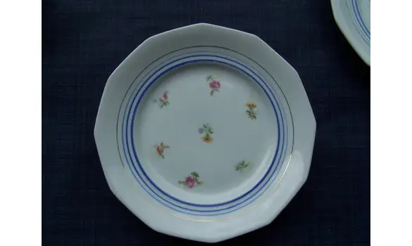 Assiettes à dessert art déco Lamotte