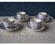 tasses et sous-tasses Digoin Sarreguemin