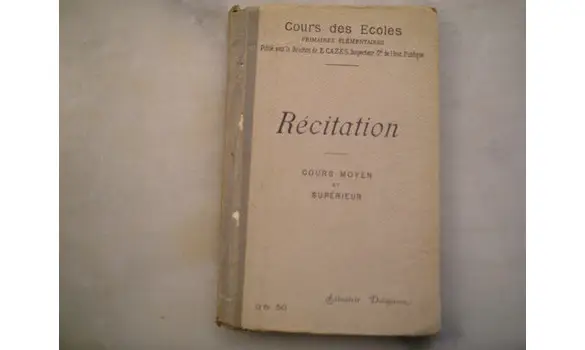 Récitation/E.Caze/Delagrave