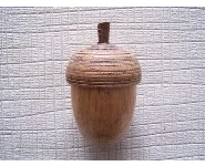 Gland bois tourné- Chêne -Déco