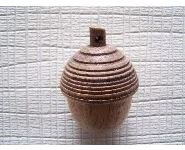 Gland bois tourné en chêne-petit modèle
