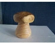 Boite champignon-bois tourné-frêne acaci