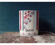 Pot à sucre gris/rouge