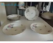 7 Assiettes à soupe porcelaine ancienne