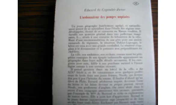 L'ordonnateur des pompes nuptiales