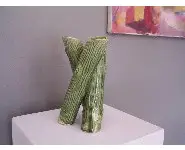 Vase tripode Barbotine