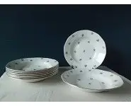 8 Assiettes à soupe Digoin Sarreguemines