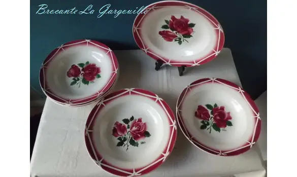 Assiettes à soupe Cibon Digoin/Sarregue