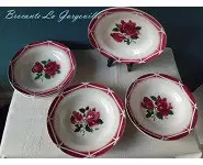 Assiettes à soupe Cibon Digoin/Sarregue